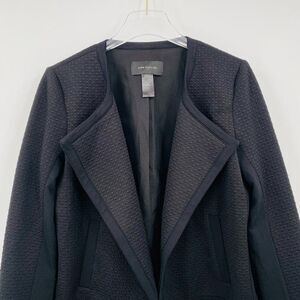 Ann Taylor Size Medium Open Front Textured Long Sleeve Career Blazer Jacket